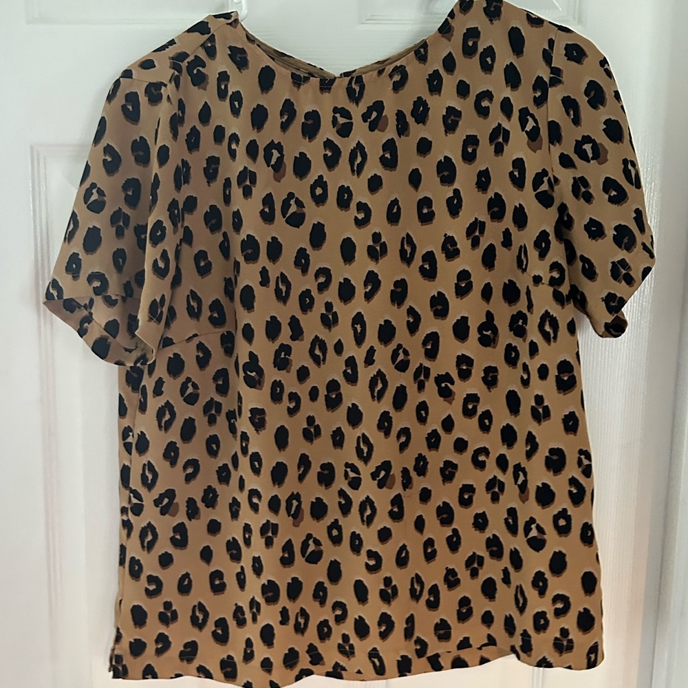 Leopard print blouse